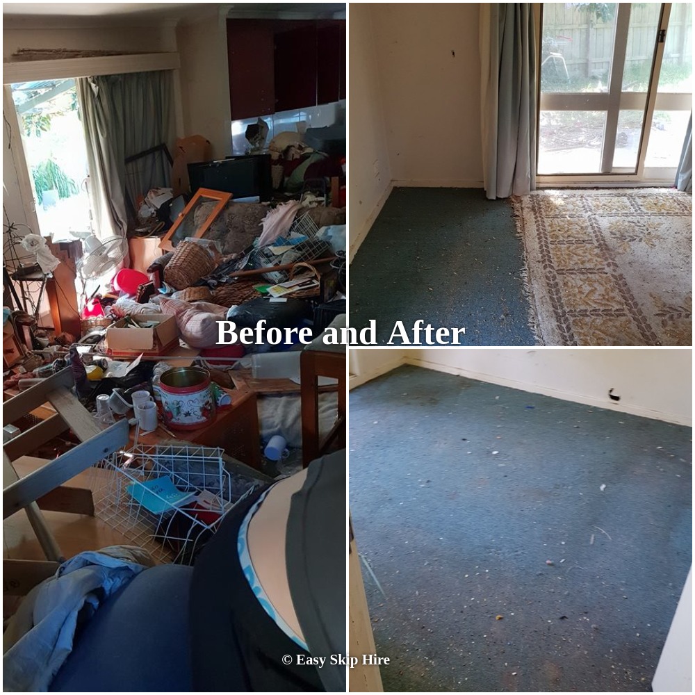 rubbish removal before and after