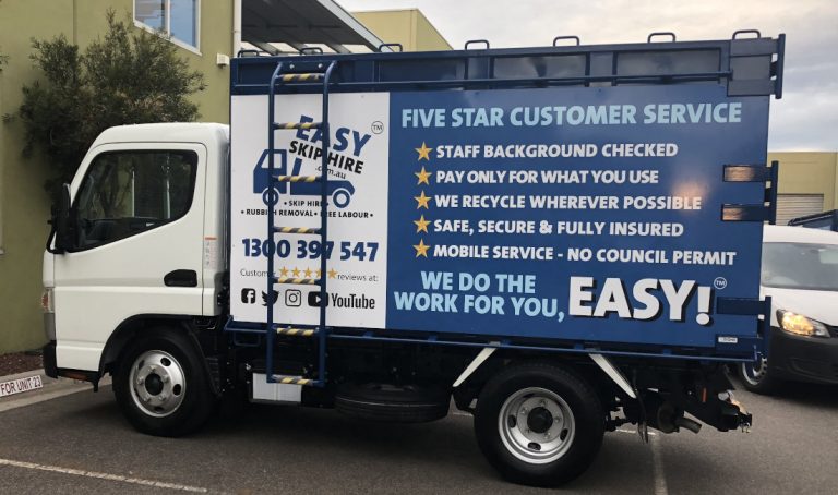 easy skip hire truck