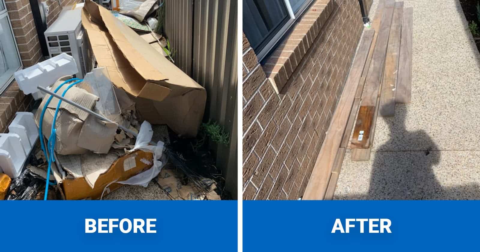 Before & After - Builders Waste