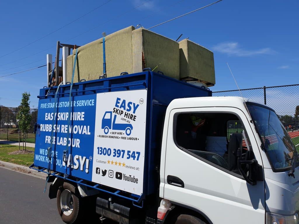 Easy Skip Hire truck with furniture