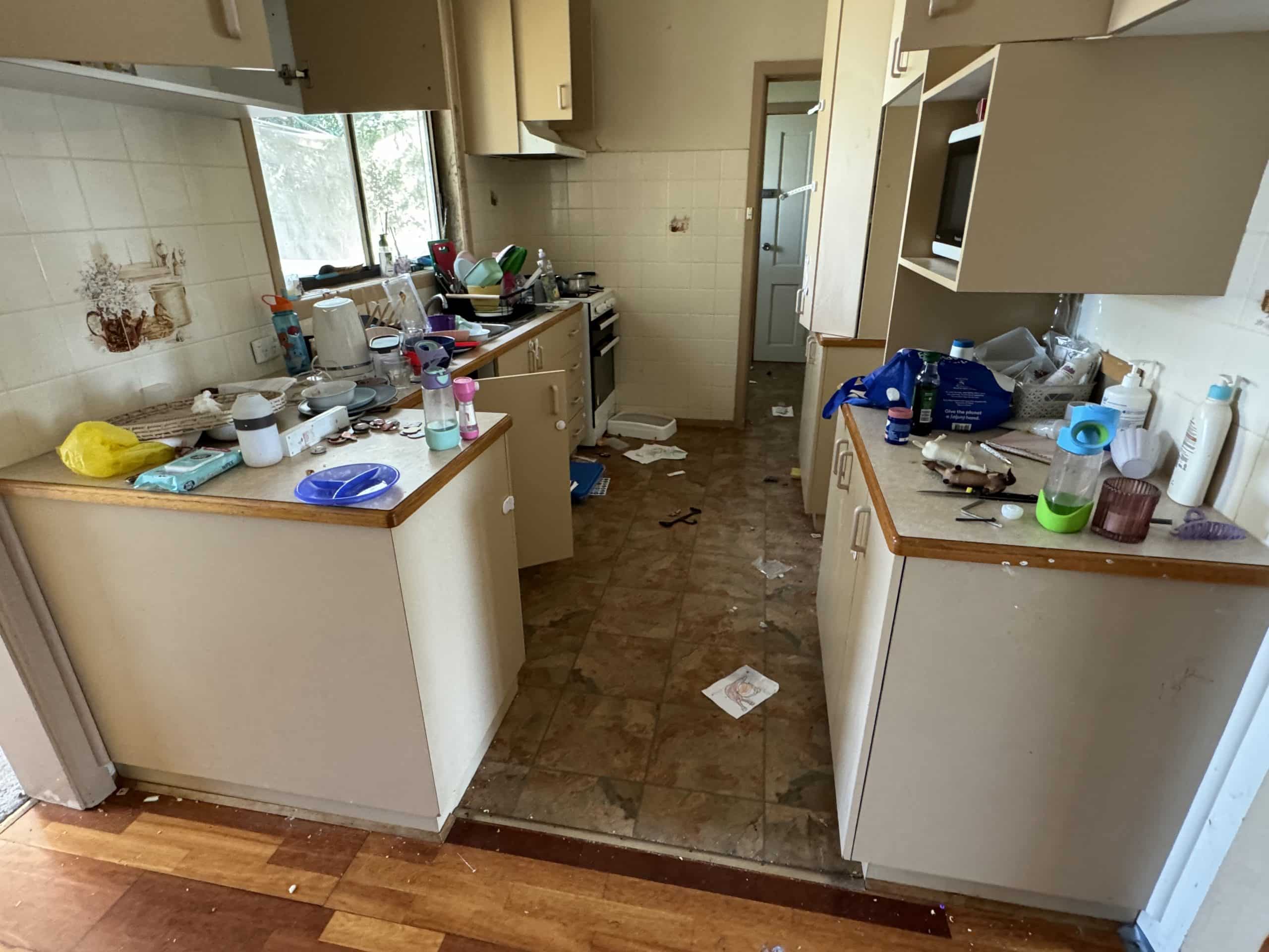 Professional Rubbish Removal before cleanup
